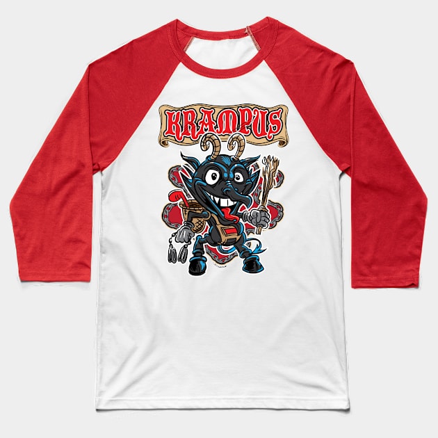 Krampus Baseball T-Shirt by eShirtLabs